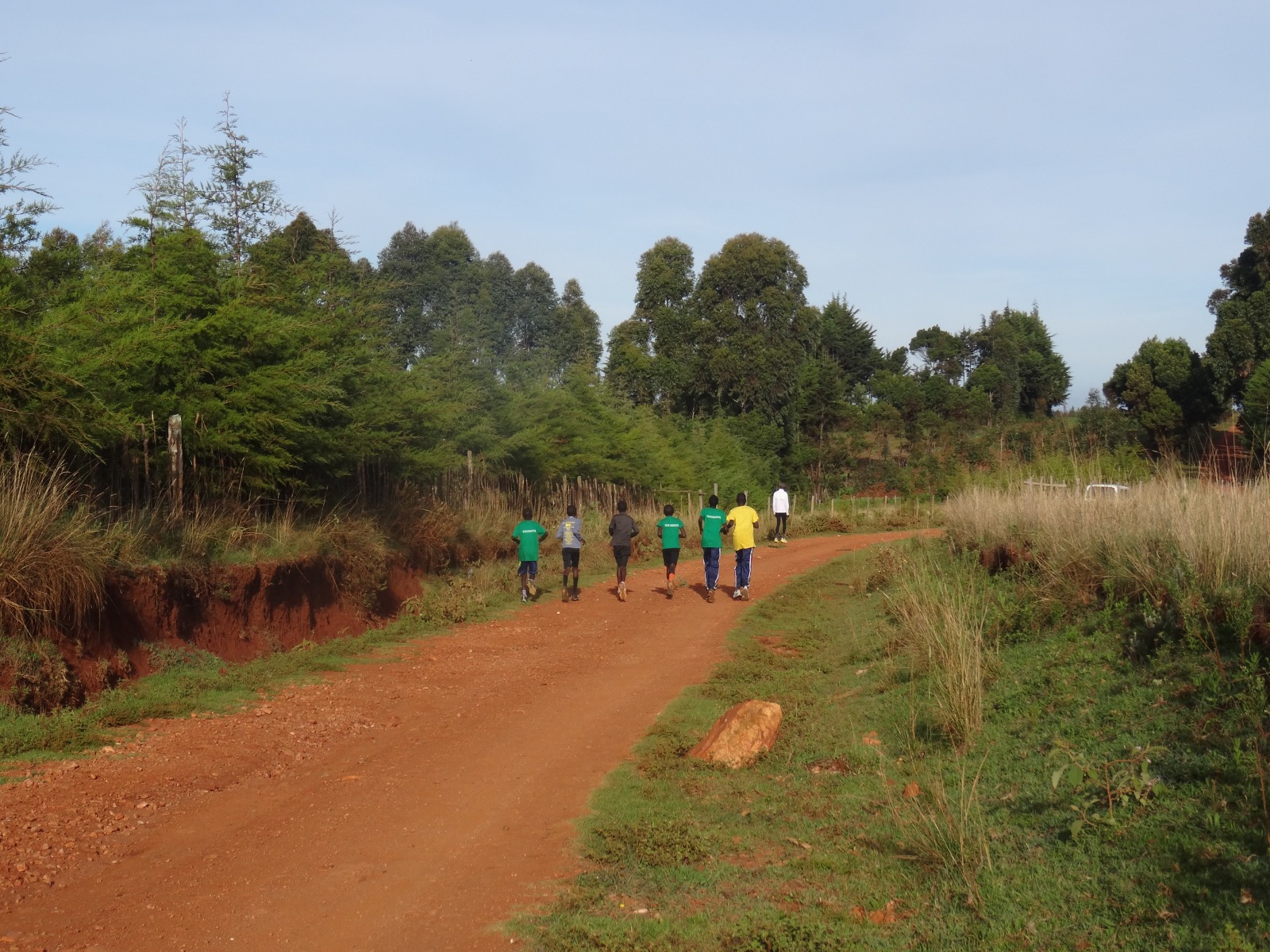 Athletes training