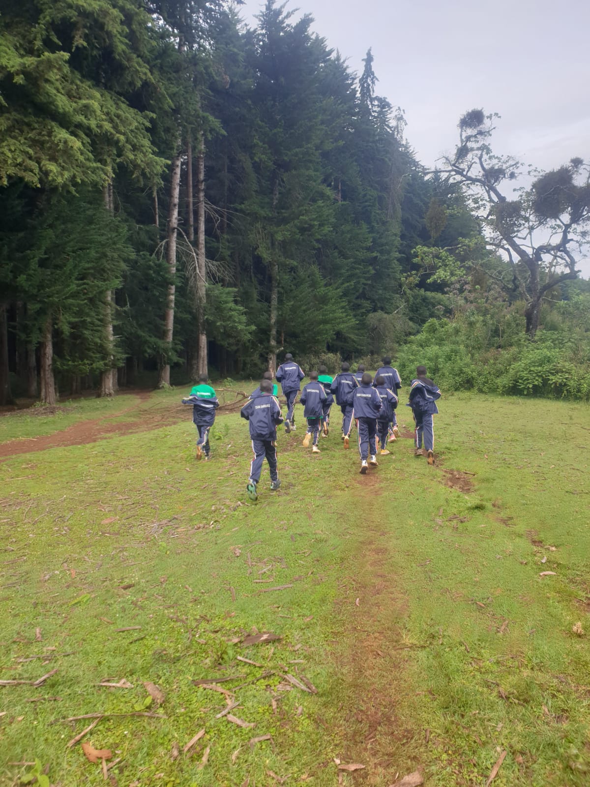 Athletes training